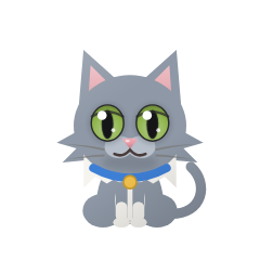 grey with white paws